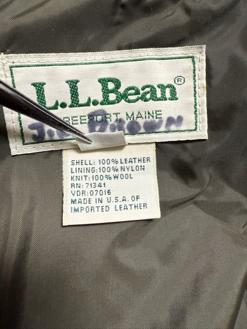 【えいごー】70S L.L.Bean ゴートスキン A-2 レザー