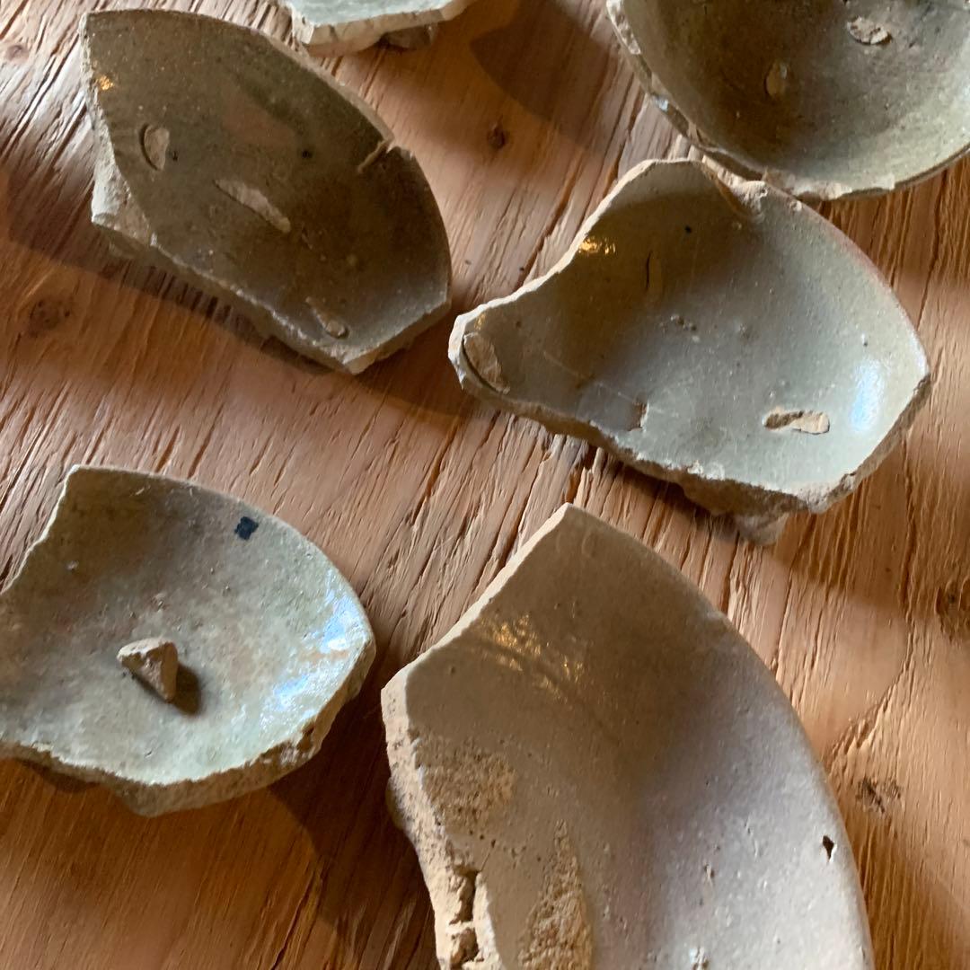 古唐津　陶片　古道具　金継ぎ　呼び継ぎ