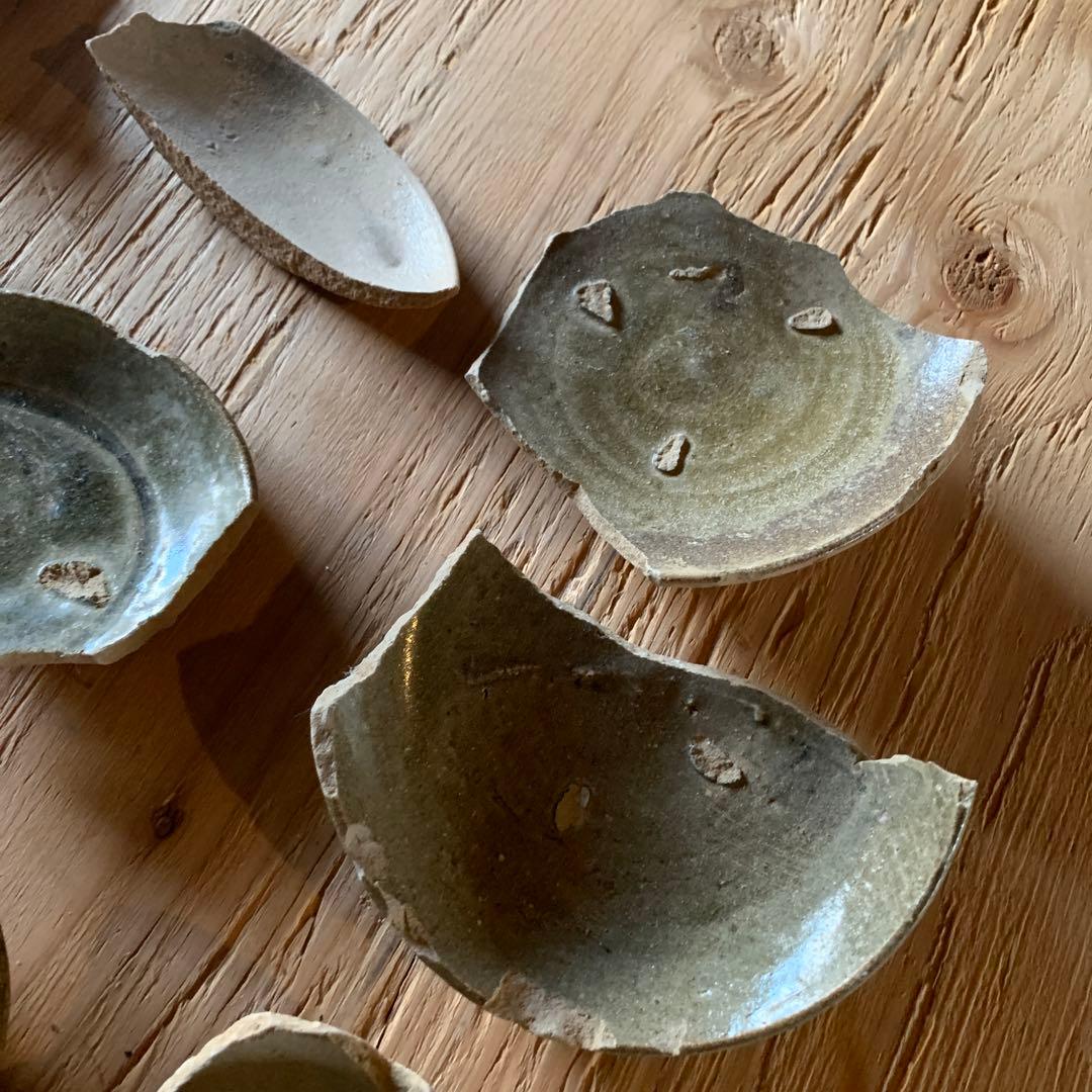 古唐津　陶片　古道具　金継ぎ　呼び継ぎ