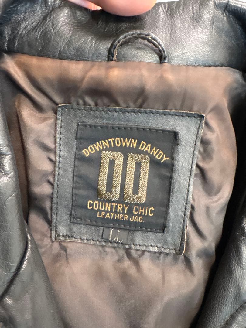 レザージャケット ライダース 牛革 黒 y2k 00s ラムレザー アメカジ