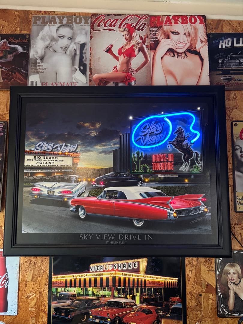 ☆スーパークール キャデラック インパラ LED ピクチャー ネオンアート☆