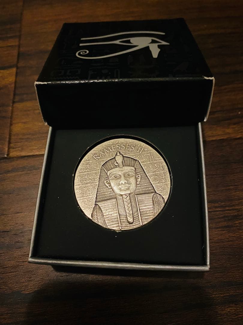 2017年 (新品)チャド「エジプト・エジプト神話のラムセス２世」純銀 2オンス