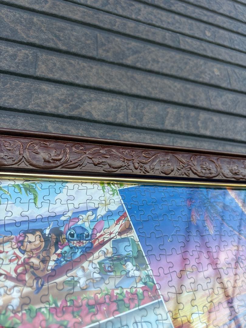 完成品 額付き ジグソーパズル アート集 スティッチ 2000ピース パズル