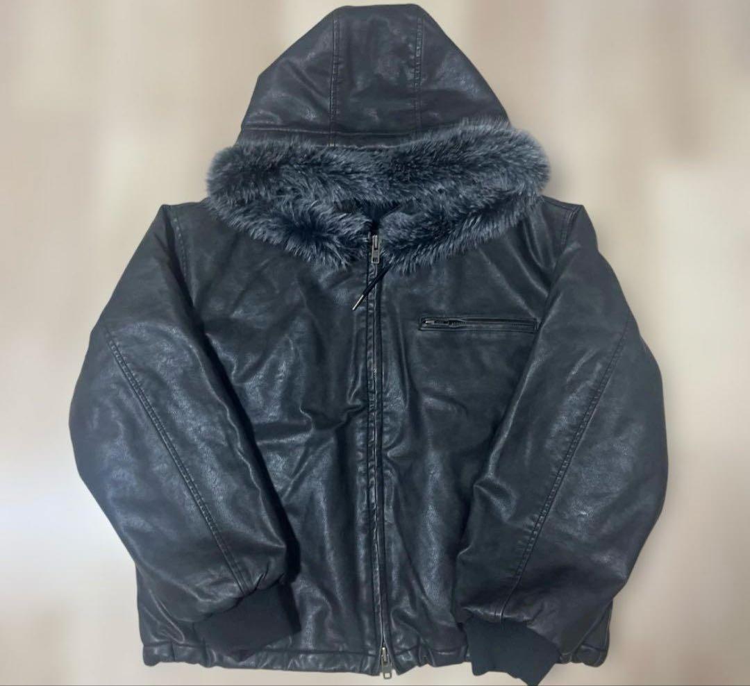 WISH FOR EVER ファージャケット ブラック