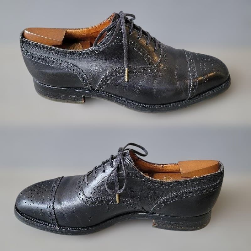 J.M.WESTON セミブローグ メダリオン 310 25cm 5 1/2D