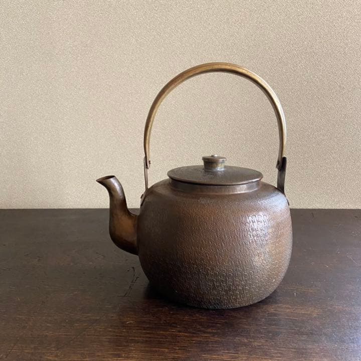 銅 やかん 骨董 茶道 茶道具 薬缶 水注