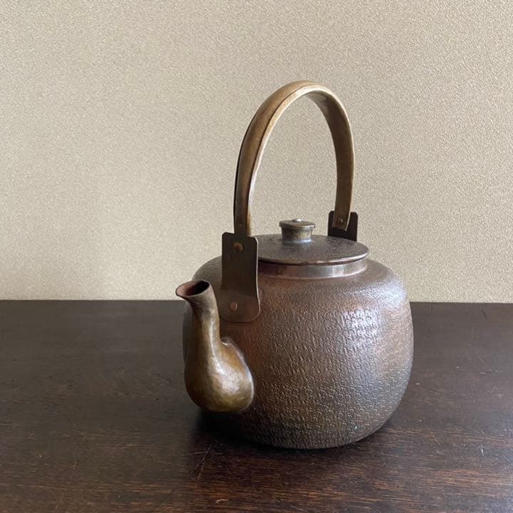 銅 やかん 骨董 茶道 茶道具 薬缶 水注
