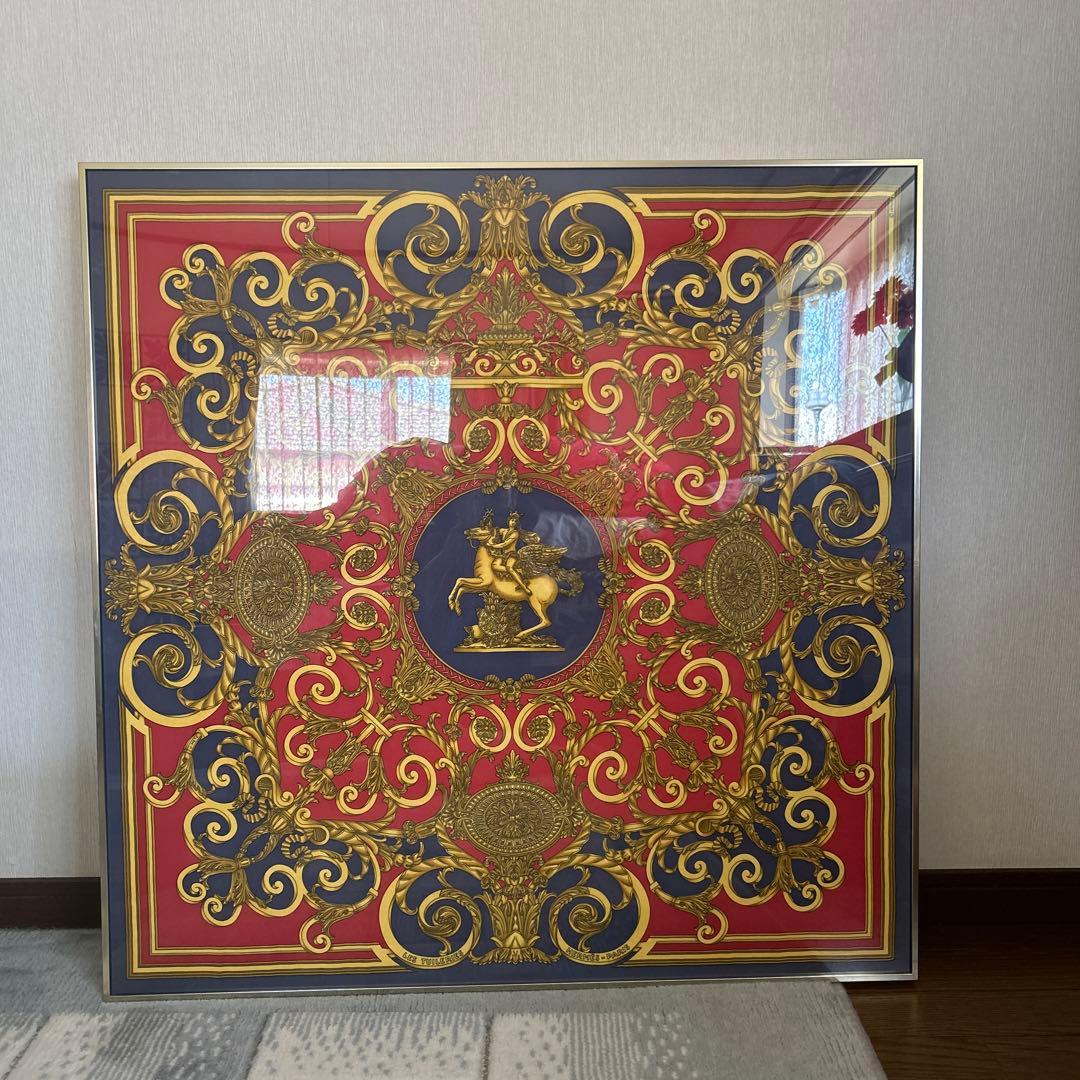 最終お値下げ【エルメススカーフ・額装済み】HERMES/エルメス カレ90