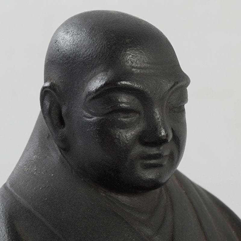 仏教美術 古銅 人物座像 仏像 置物 C 9510