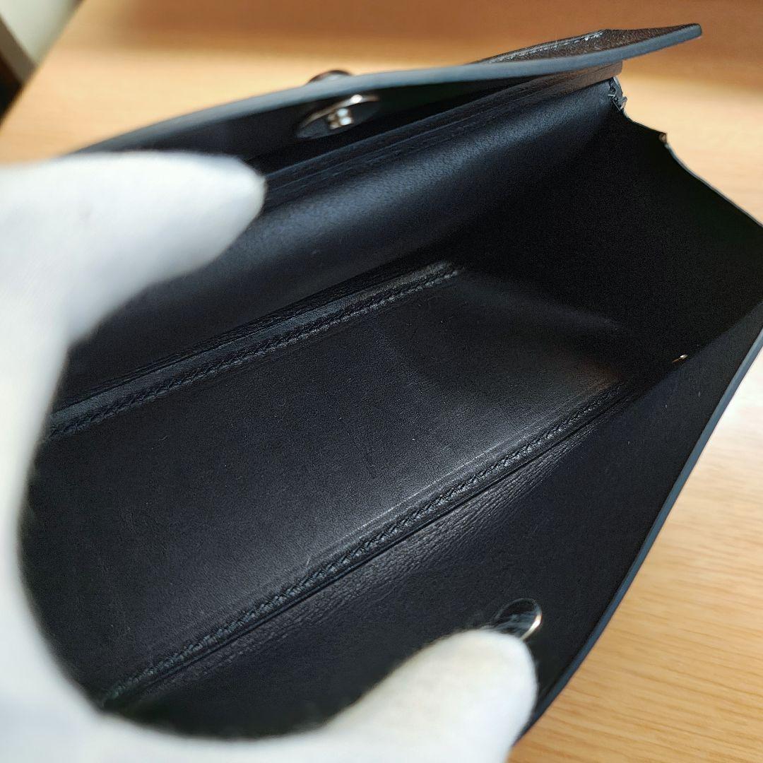 万双 厚コバ ペンケース ブラック