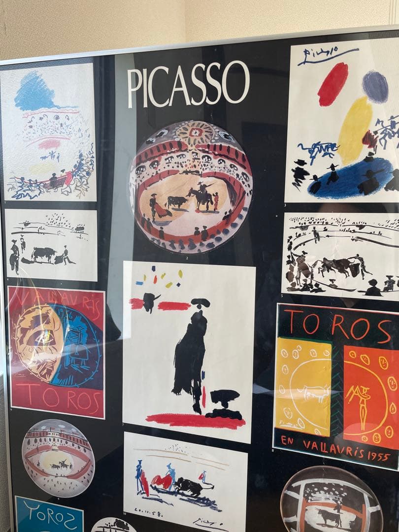 ピカソ　大判ポスター　アルミ額装