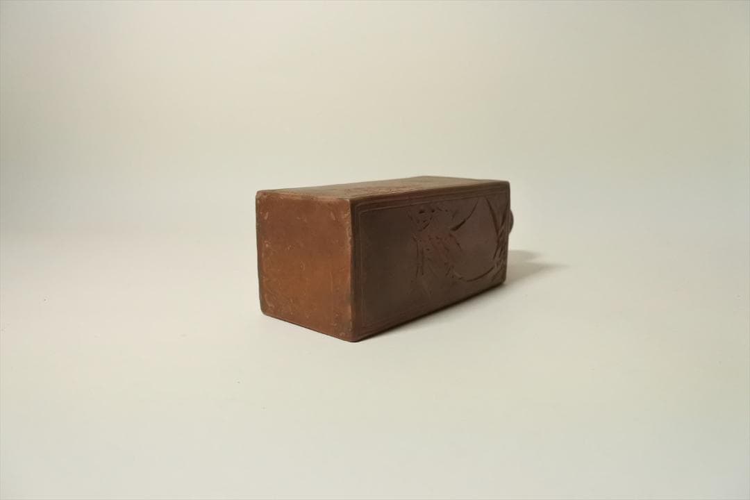 明治時代　備前　角徳利　酒器　骨董品　アンティーク　e