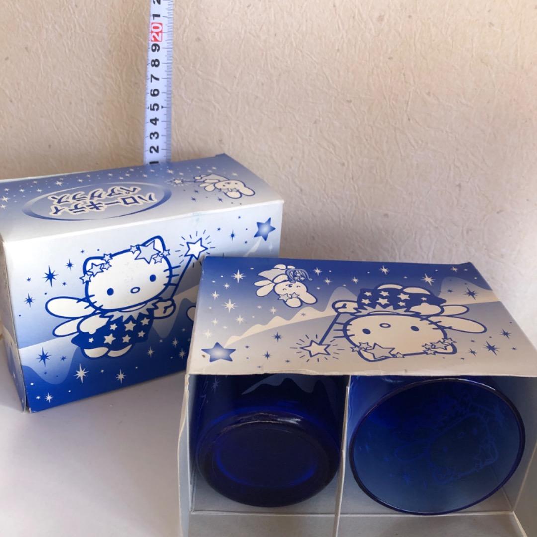 【キティ 】サンリオ25th スワン箱入 天使のキティ　グラス×4★メルカリ便★