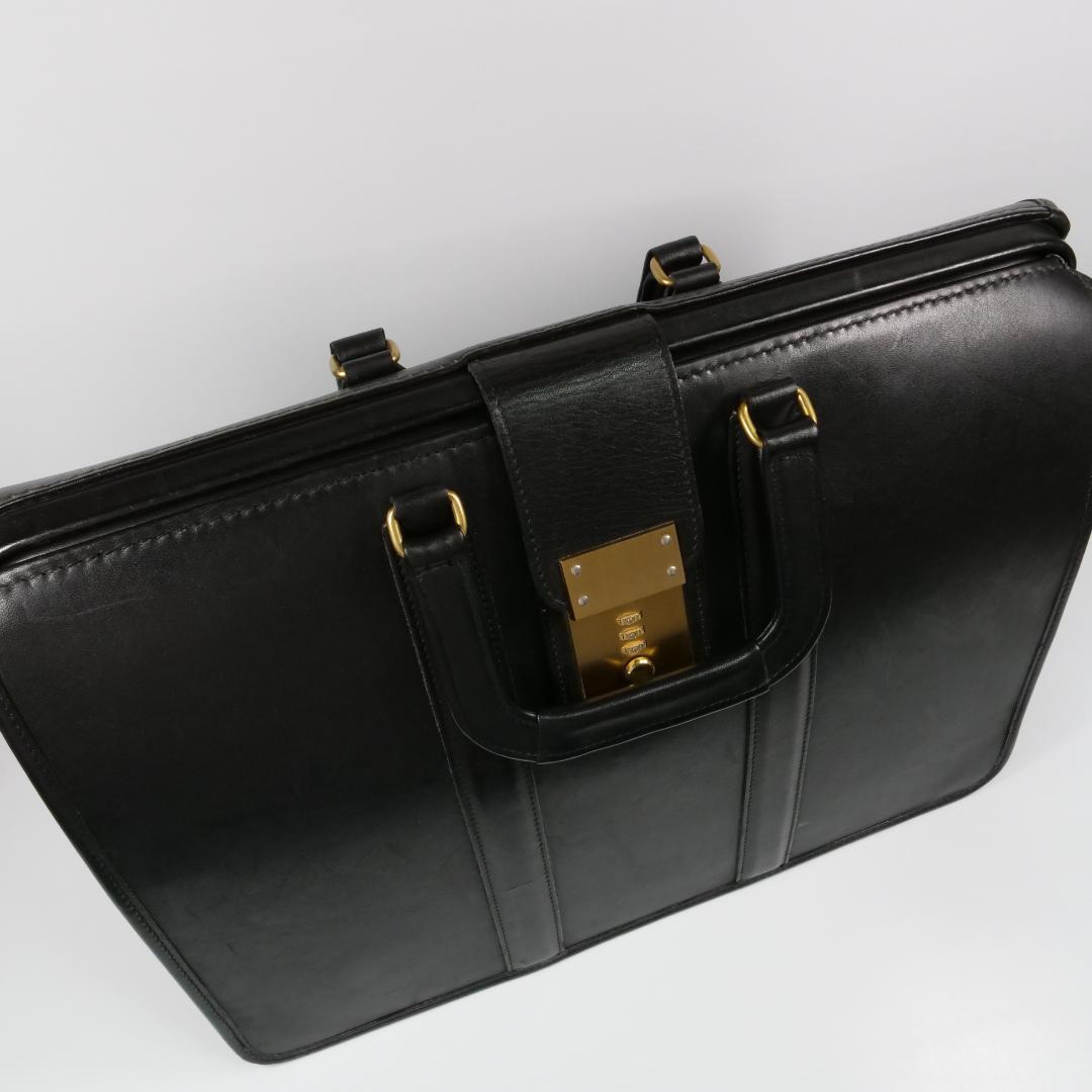 希少美品✨オールドコーチ ダレスバッグ 5420 USA製 自立 ブラック