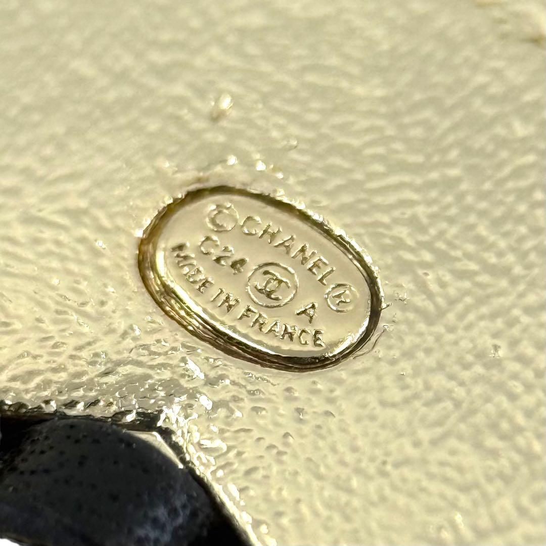 極美品☆現行】シャネル C24A 現行 ブローチ レザー 星 ココマーク