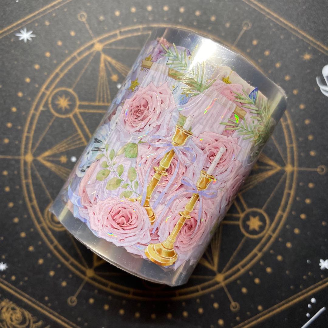 6684】海外マステ巻売り貝殻光マスキングテープ