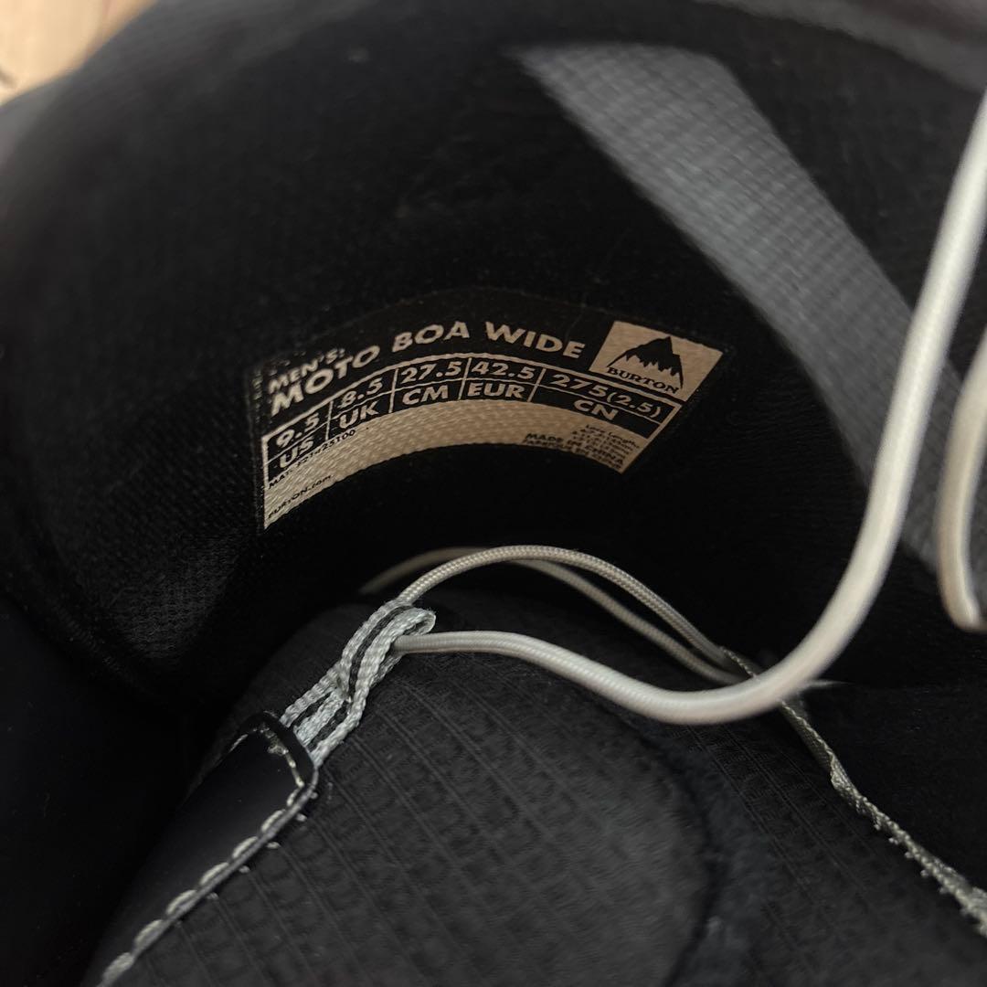 美品⭐︎BURTON⭐︎スノーボードブーツ/MOTO BOA WIDE/27.5cm