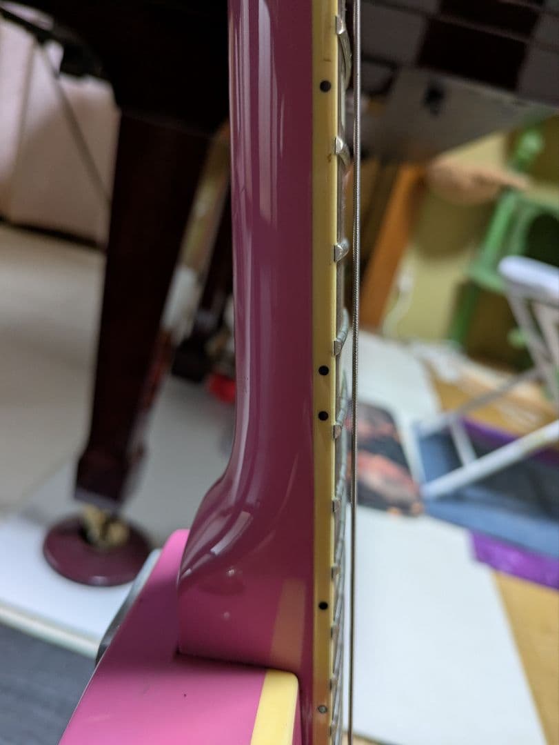 ジプシーローズ　ピンク レスポール　 エレキギター　ラメ入り　激レアギター