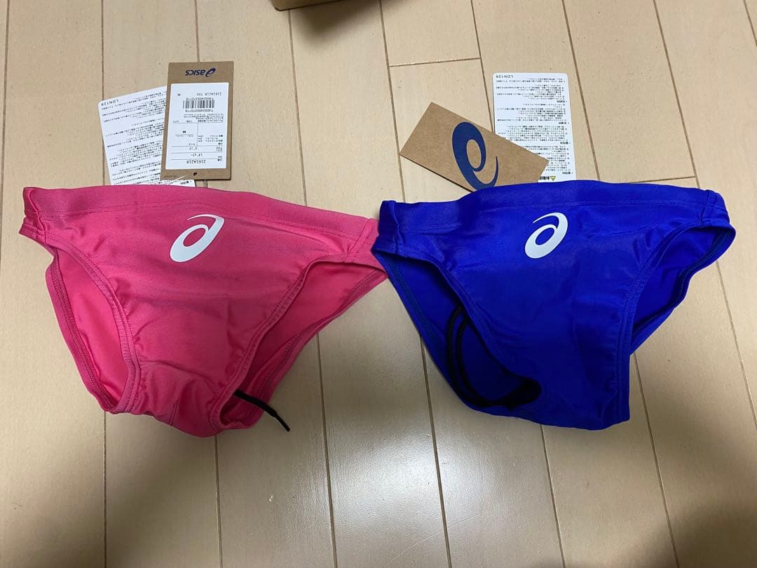 新品ハイドロCD ASICS 競泳水着 Mサイズ ピンク 青 セット2枚 - メルカリ