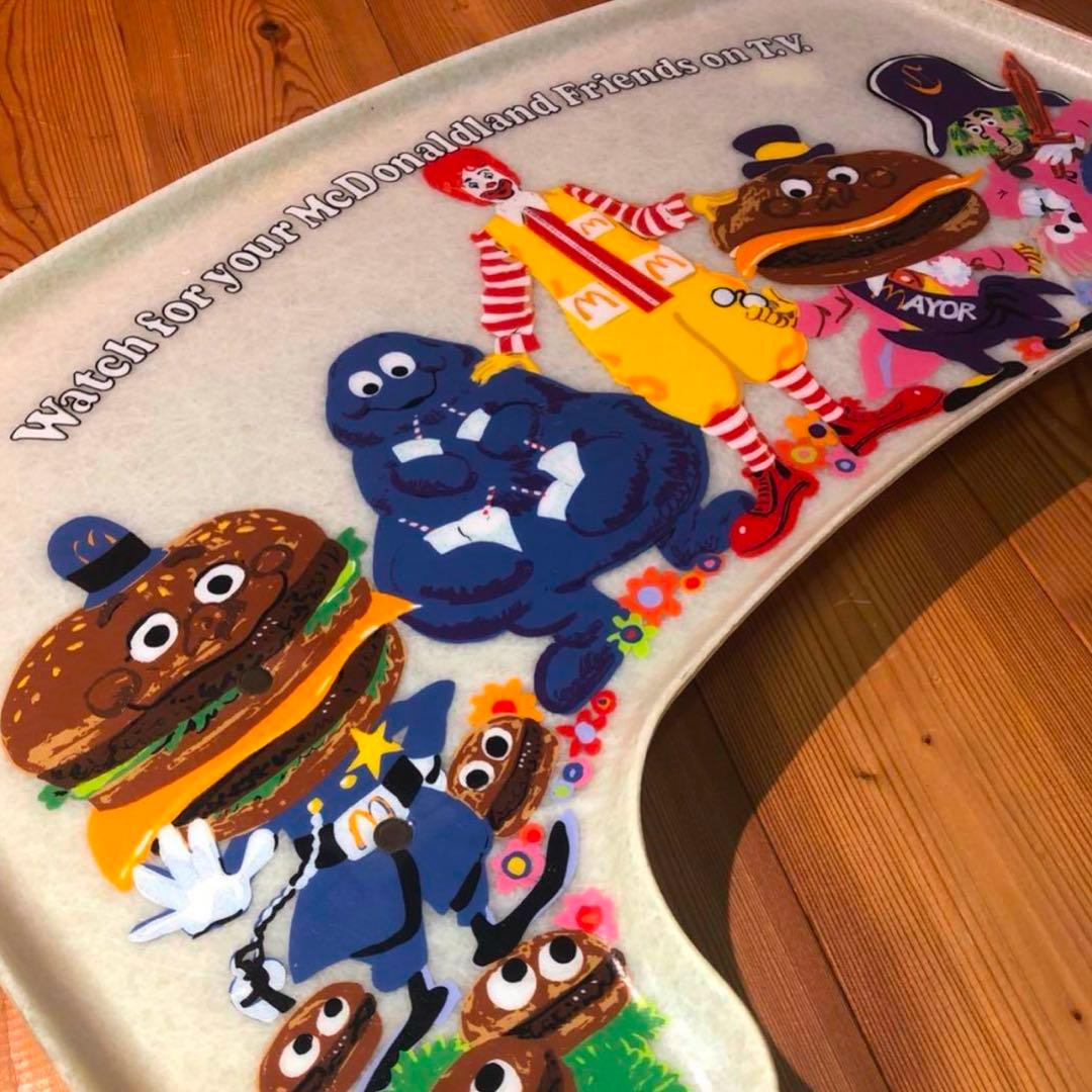 スーパーレア1974年マクドナルドランドキャラクタートレー看板店舗用