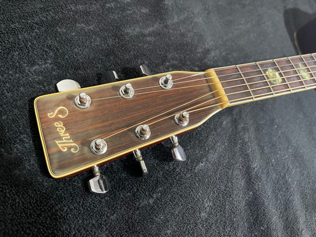 Three S W-300 1976年製アコースティックギター ハードケース付属