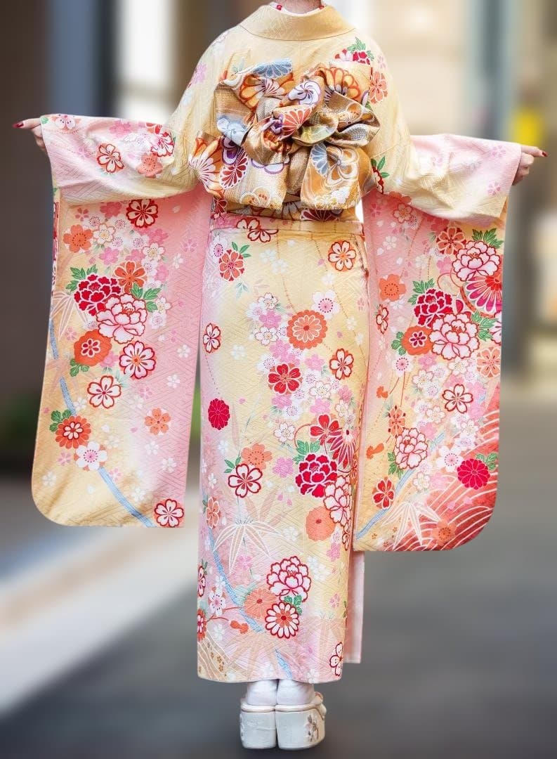 ≪美品≫正絹 振袖9点フルセット【916】【155cm~165cmの方用】 - メルカリ