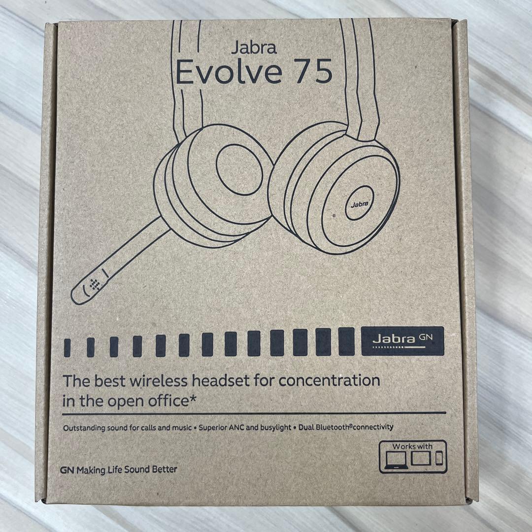 Jabra Evolve 75 ワイヤレスヘッドセット Amazon.com: Jabra Evolve 75 MS Wireless Headset, Stereo – Includes