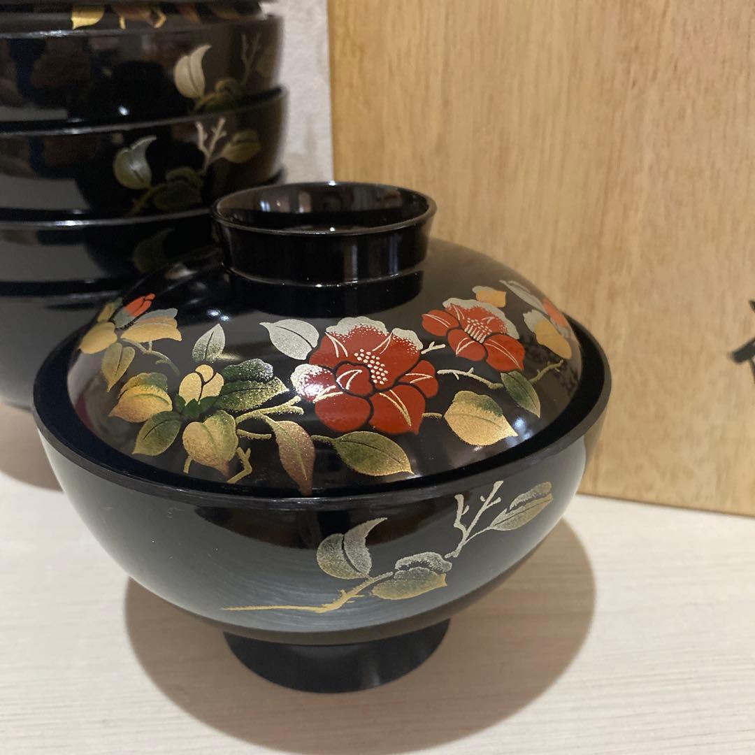 会津ぬり 10客セット 塗り お椀 特選漆器 漆 御吸物椀揃