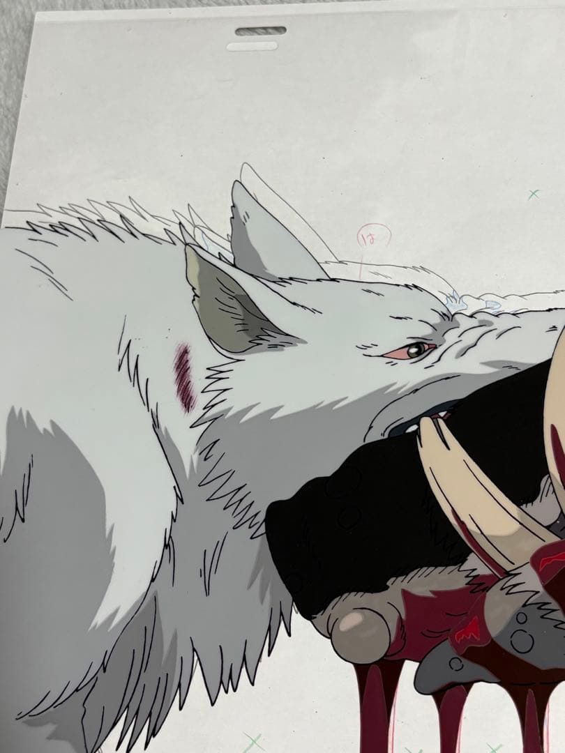 もののけ姫　セル画　乙事主　モロの君