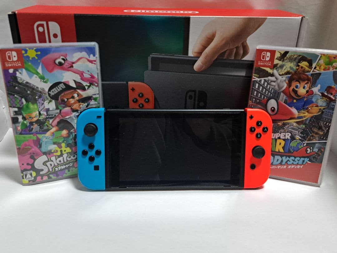 Nintendo Switch 本体 ネオンブルー/ネオンレッド 他セット付き！