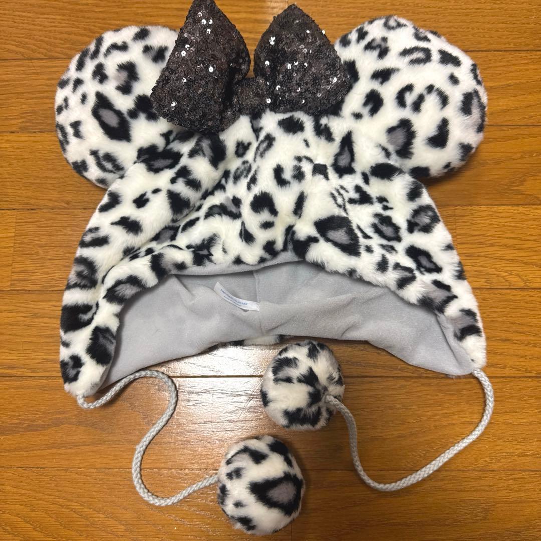 ディズニー ミニー ヒョウ柄 ファンキャップ グレー - メルカリ