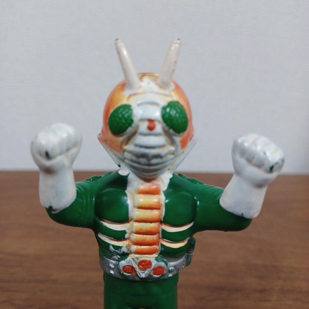 当時もの　ポピー製「仮面ライダーV3」希少ミニソフビフィギュア