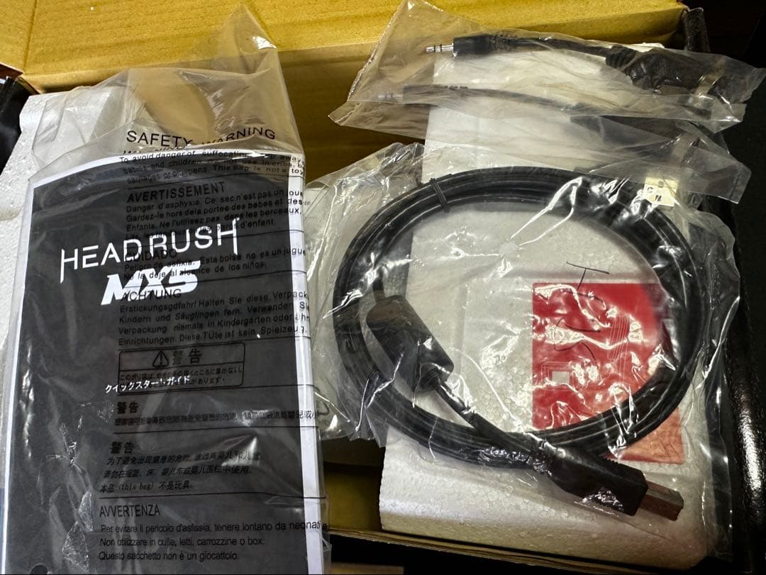HEADRUSH MX5 ハイグレード電源ケーブル付き！