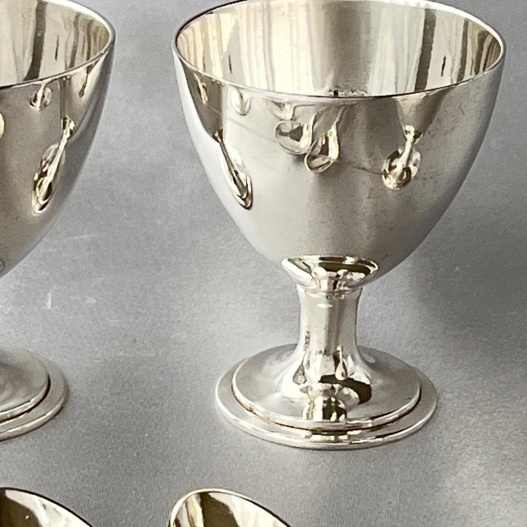 【Walker & Hall】 アールデコ エッグセット エッグカップ