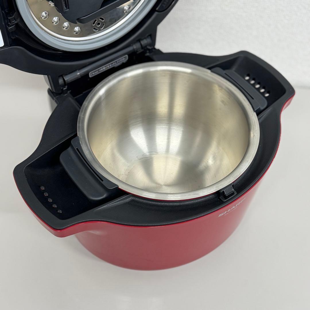 SHARP 水なし自動調理鍋KN-HT99A-R 1.6L 2017年製