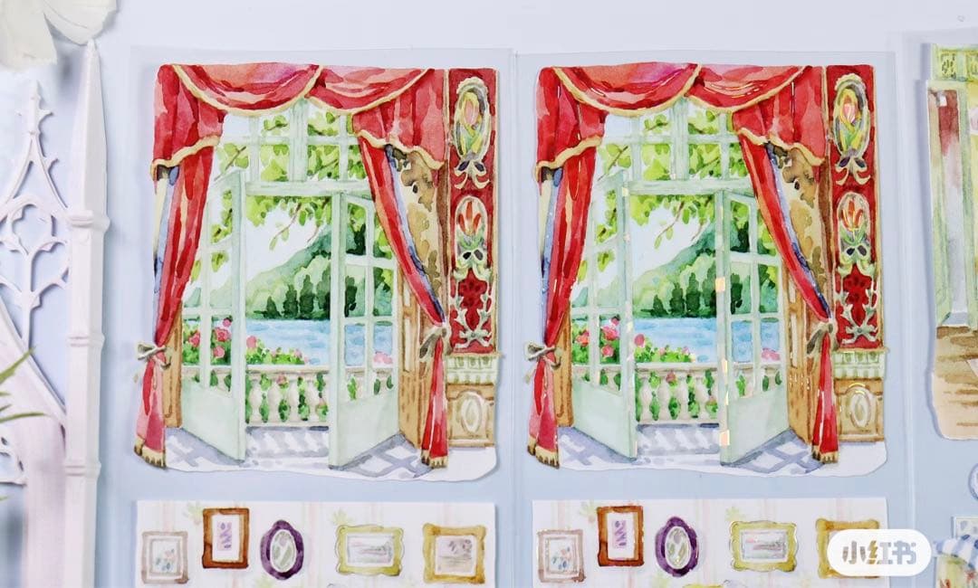 海外マスキングテープ巻売り 野遊 人物マスキングテープ 風景マステ