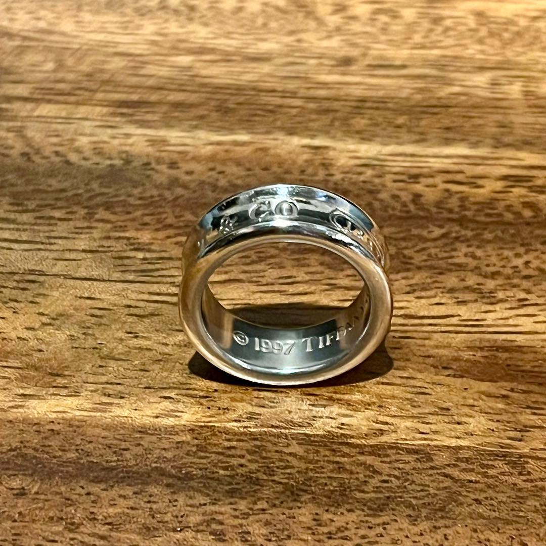 8号オールドティファニー　1837 ミディアムリングTiffany ビンテージ