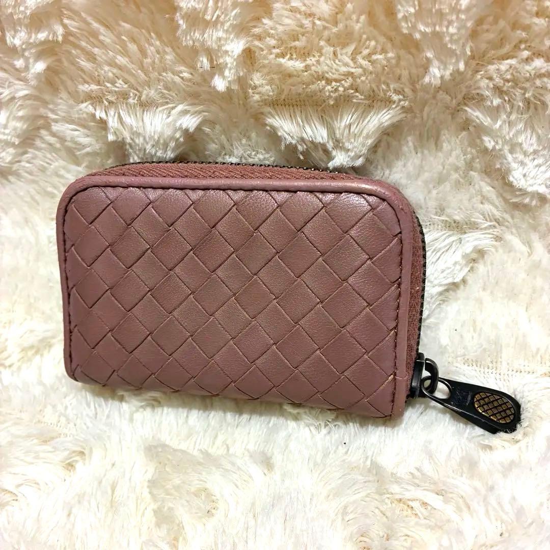 BOTTEGA VENETA レザーケース ベージュピンク