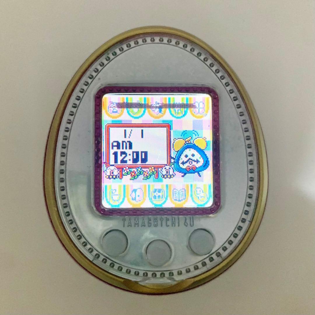 動作OK◎たまごっち4U ピンク ストラップ付き