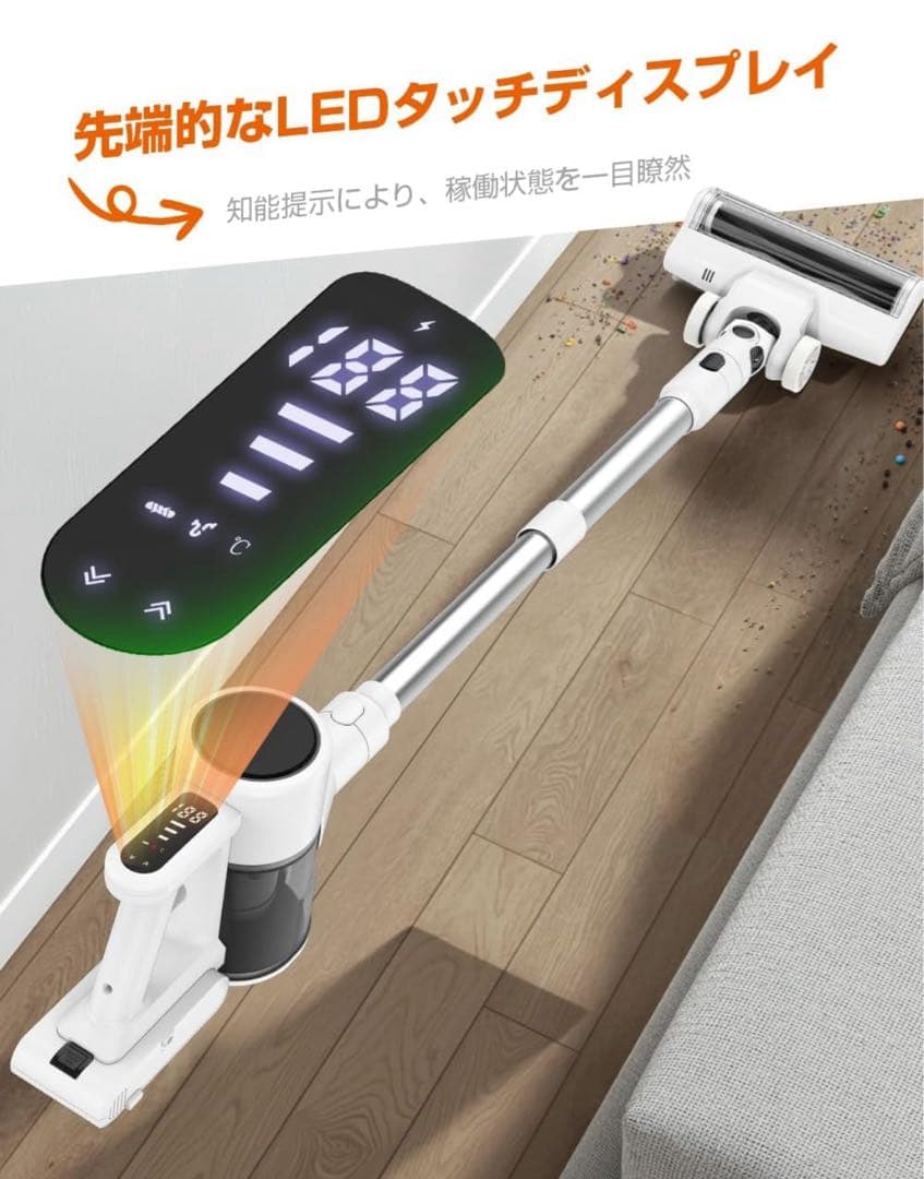 ⭐︎スティッククリーナー 収納充電スタンド付6.5KPa強力700W 1.2kg⭐︎