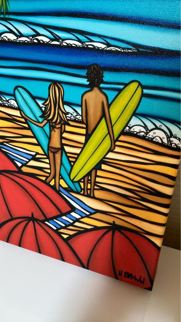 ヘザーブラウン ジクレー キャンパスプリント 【Fan in the sun】