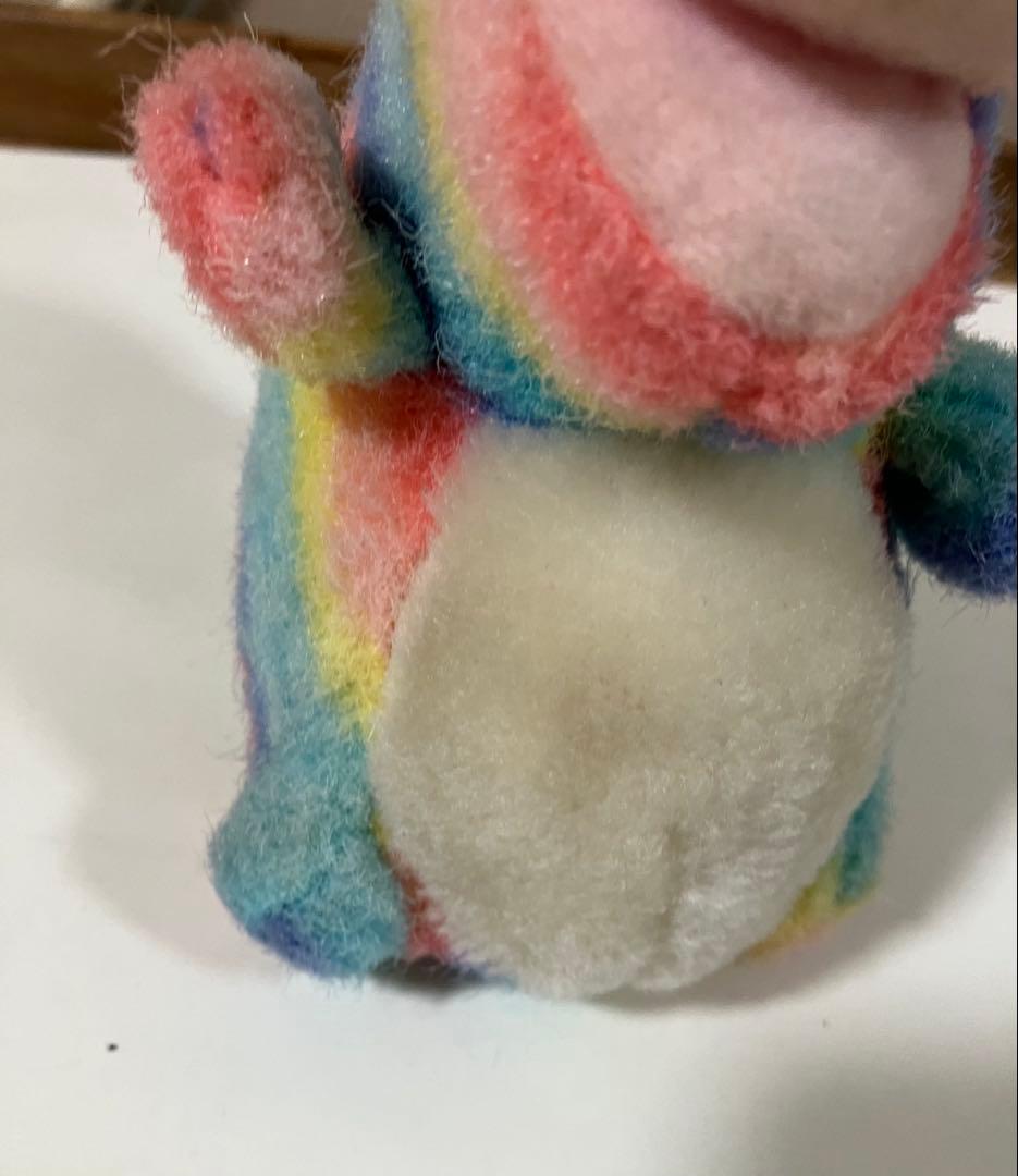 ごきげんザウルス レインボー プチ バンダイ ぬいぐるみ 当時物