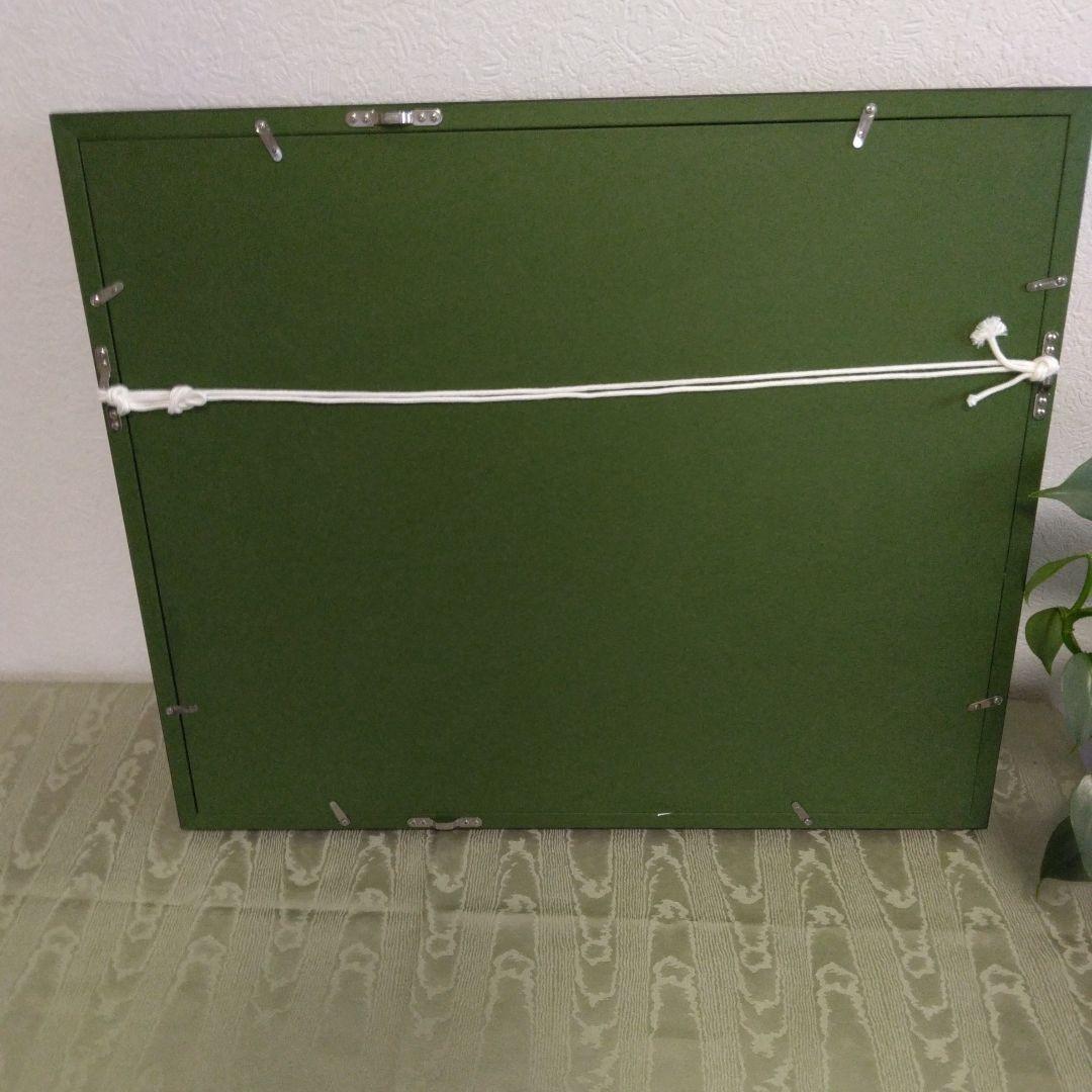 E-122 花園の絵 F6 美術品・アンティーク・コレクション