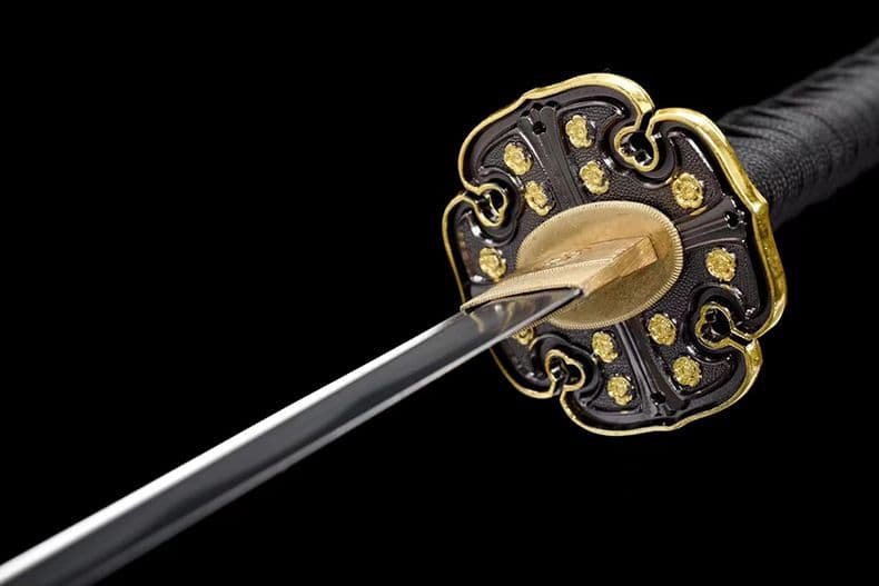 1068-武具 刀装具 日本刀　模造刀 居合刀 武士道 武蔵 鑑賞用 手鍛造打