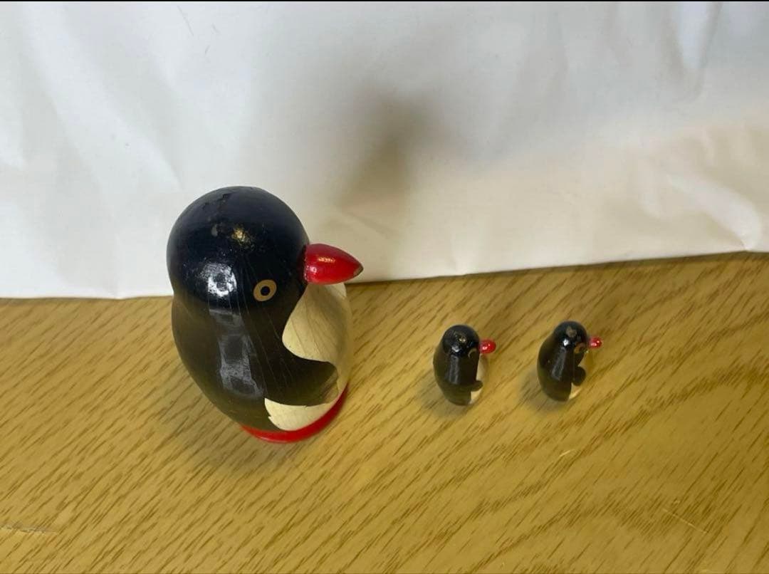 レア‼️ソビエト時代のペンギンのマトリョーシカ3組、現状