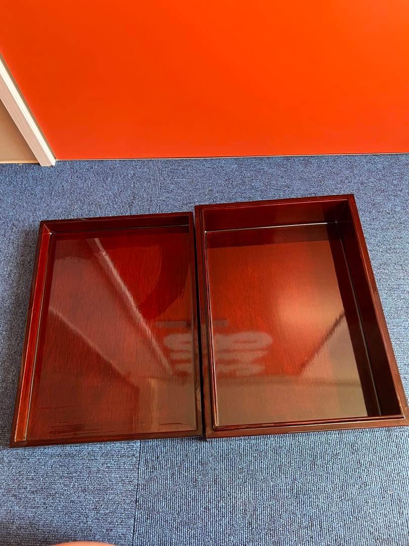 869 小物入れ　螺鈿細工 　貝細工　木製　インテリア　木箱　美術品　未使用