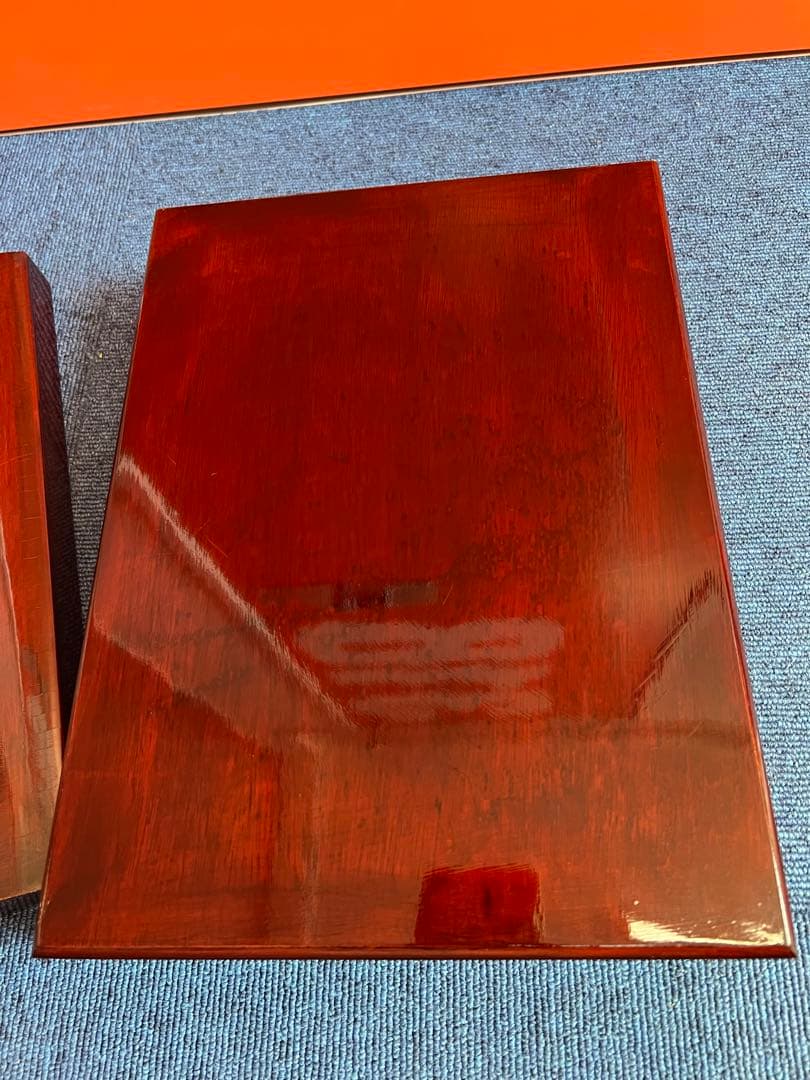 869 小物入れ　螺鈿細工 　貝細工　木製　インテリア　木箱　美術品　未使用