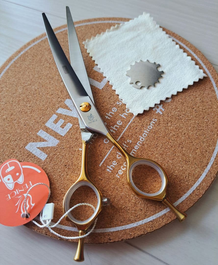 新品☆フェニーチェ カーブシザー☆7in トリミングシザー