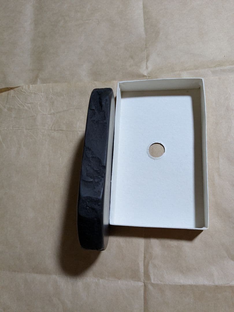 本石　御硯　雨畑真石（天然四五平） 龍渓石　合計２丁 玉泉堂製