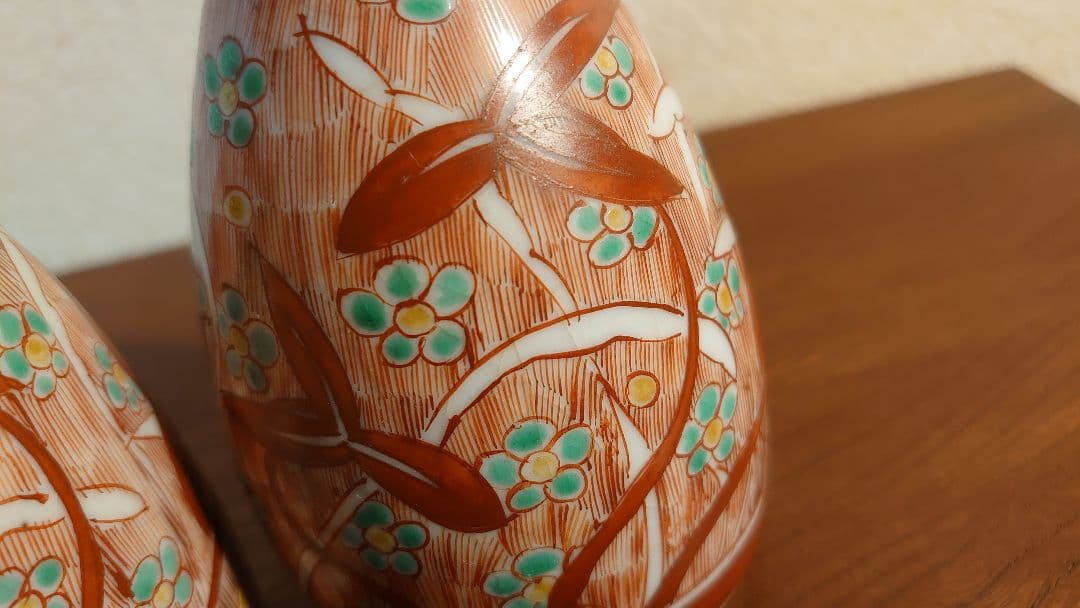 九谷焼 九谷 古九谷 飯田屋 宮本屋窯 赤絵 華草の図 江戸期